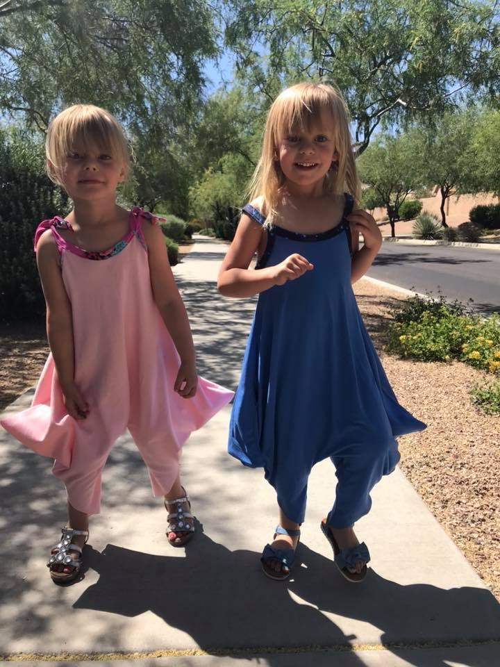 Girl's Vacation Romper Pattern - Ellie and Mac, Digital (PDF) Sewing Patterns | USA, Canada, UK, Australia