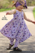 Girl's Vacation Romper Pattern - Ellie and Mac, Digital (PDF) Sewing Patterns | USA, Canada, UK, Australia