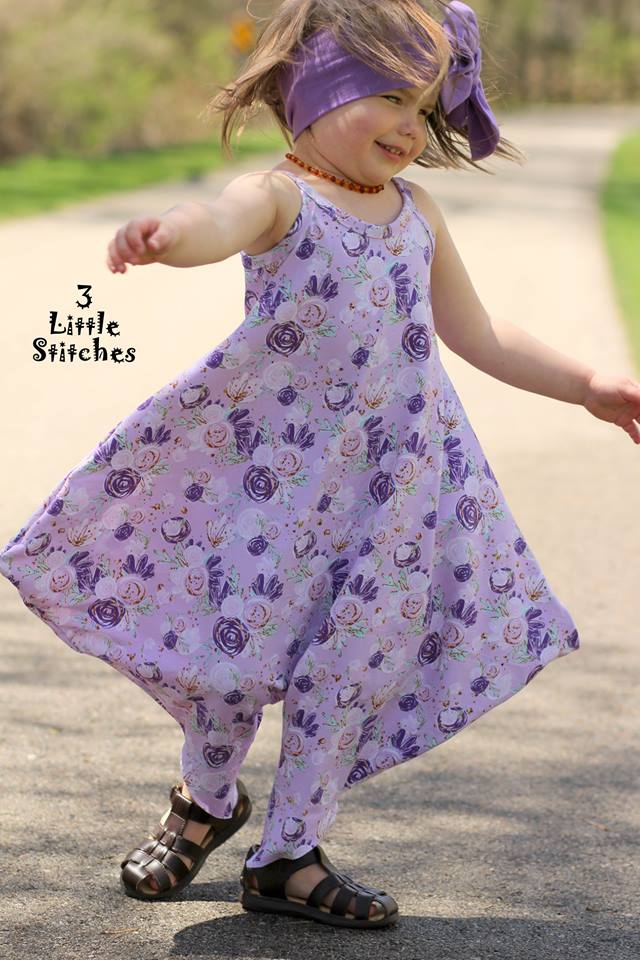 Girl's Vacation Romper Pattern - Ellie and Mac, Digital (PDF) Sewing Patterns | USA, Canada, UK, Australia