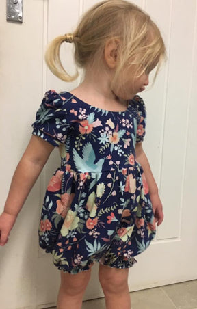 Girl's Whimsy Bubble Romper & Dress Pattern - Ellie and Mac, Digital (PDF) Sewing Patterns | USA, Canada, UK, Australia