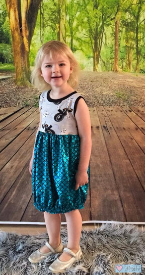 Girl's Whimsy Bubble Romper & Dress Pattern - Ellie and Mac, Digital (PDF) Sewing Patterns | USA, Canada, UK, Australia