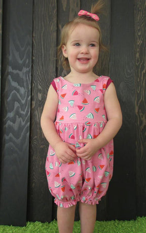 Girl's Whimsy Bubble Romper & Dress Pattern - Ellie and Mac, Digital (PDF) Sewing Patterns | USA, Canada, UK, Australia