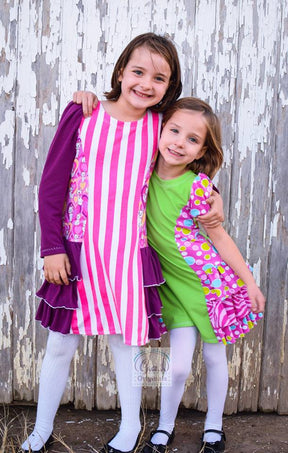 Girl's With Love Dress Pattern - Ellie and Mac, Digital (PDF) Sewing Patterns | USA, Canada, UK, Australia