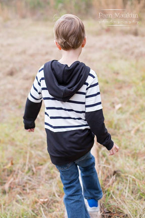 Boy's Zayne Hoodie Pattern - Ellie and Mac, Digital (PDF) Sewing Patterns | USA, Canada, UK, Australia