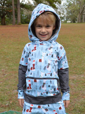 Boy's Zayne Hoodie Pattern - Ellie and Mac, Digital (PDF) Sewing Patterns | USA, Canada, UK, Australia
