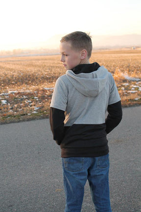 Boy's Zayne Hoodie Pattern - Ellie and Mac, Digital (PDF) Sewing Patterns | USA, Canada, UK, Australia