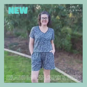 Relaxed Raglan Romper & Dress Pattern