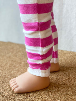 Color-Block Tie Top & Sunshine Leggings Doll Pattern Set