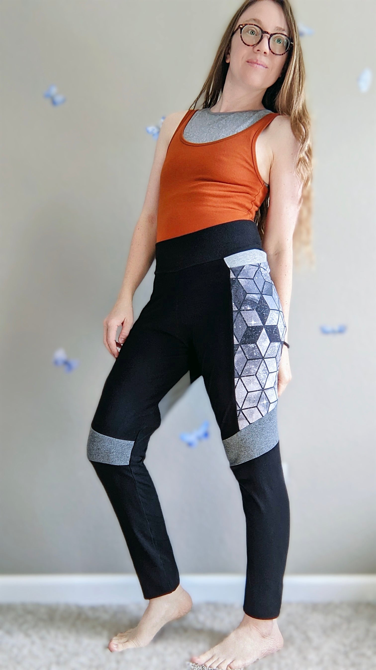 Color block deals yoga pants