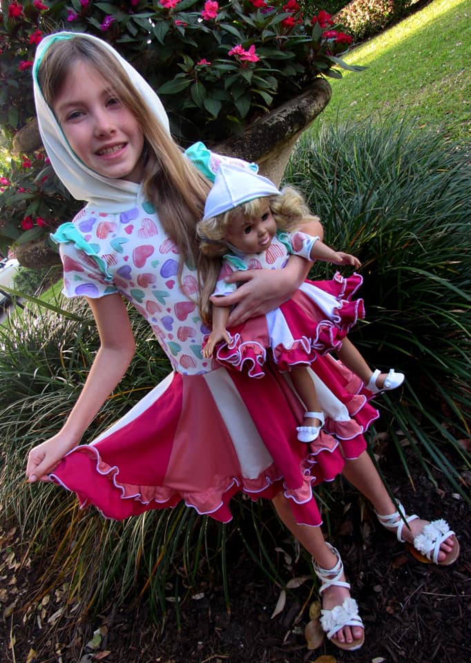 Ellie Twirl Doll Dress Pattern - Clearance Sale