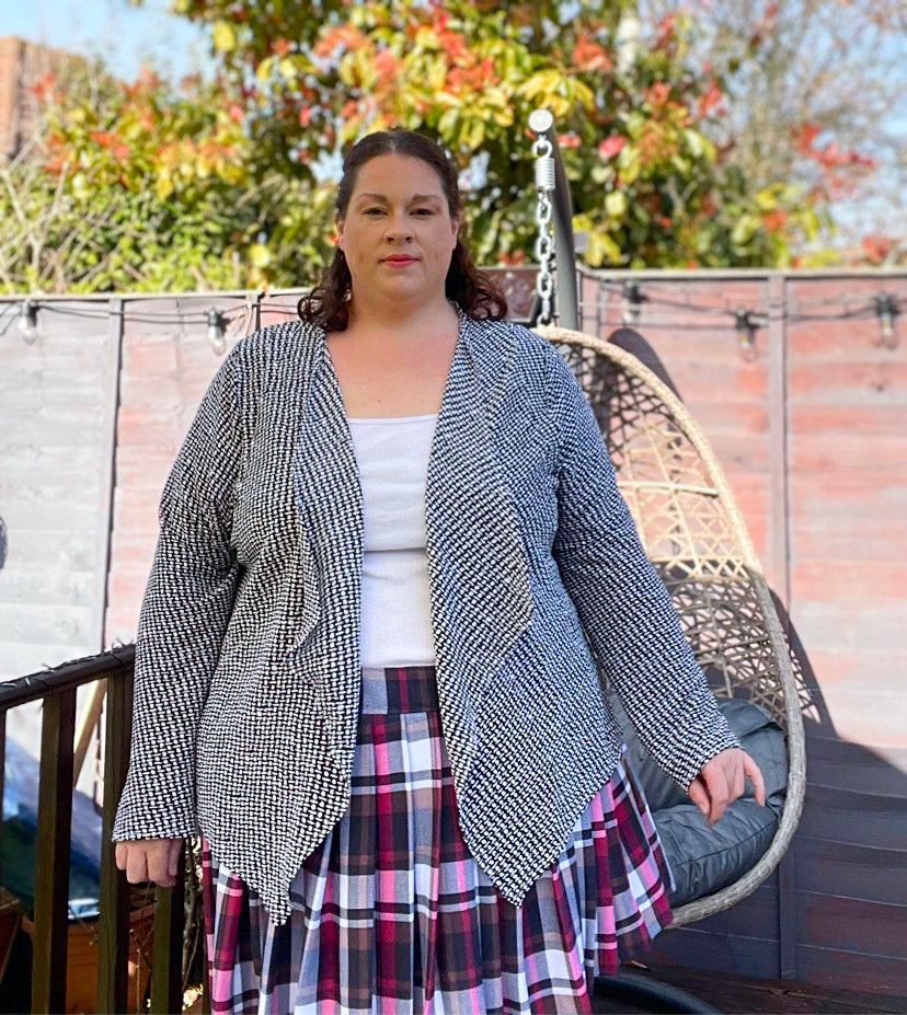 The Established Cascading Blazer Jacket Pattern the-established-cascading-blazer-jacket-pattern