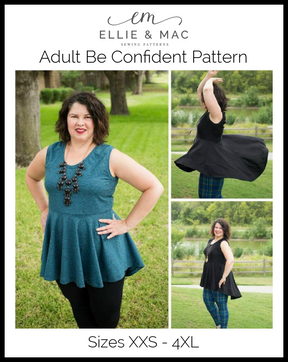 Be Confident Tunic & Dress Pattern (adult)