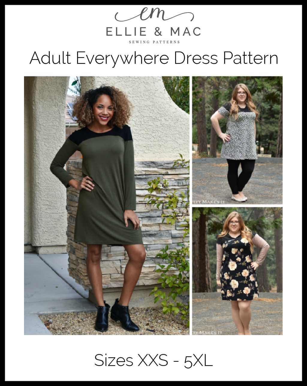 Dress Sewing Pattern Sewing Pattern Bundle PDF Sewing Patterns Easy Beginner  Sewing Patterns Sizes XXS 5XL Patterns 