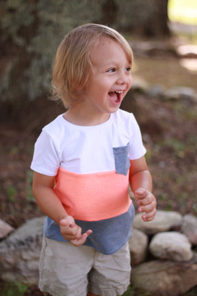 Kids Color-Block Tie Top Pattern