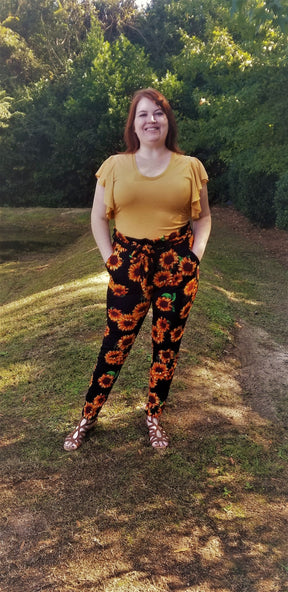 Paper bag shop trousers plus size