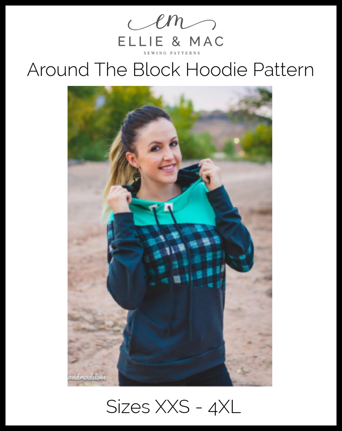 Around the Block Hoodie Pattern (adult)