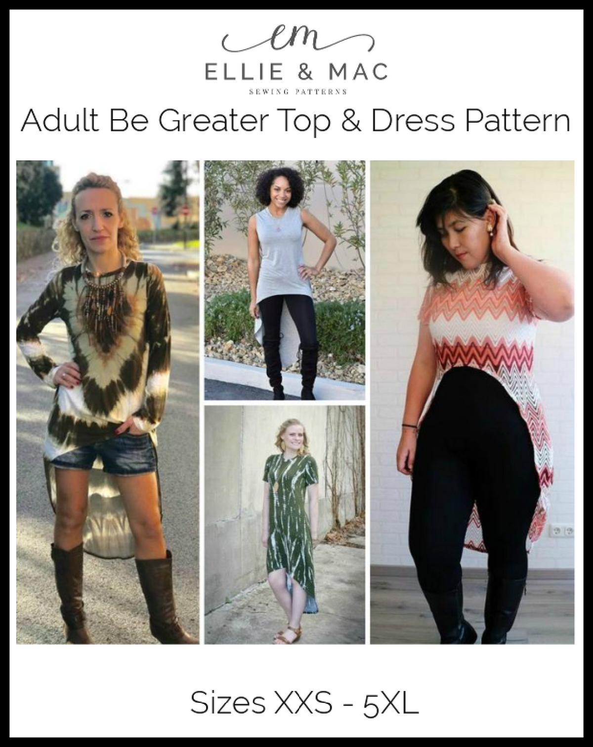 Be Greater Top & Dress Pattern (adult) - Clearance Sale