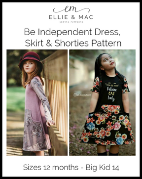 Be Independent Dress, Skirt & Shorties Pattern