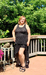 Built-in shorts skirt sewing pattern for knit fabric. Easy sewing for beginners. PDF download pattern.