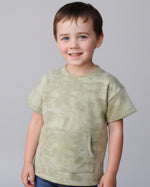 Boys oversized tee sewing pattern for knit fabric