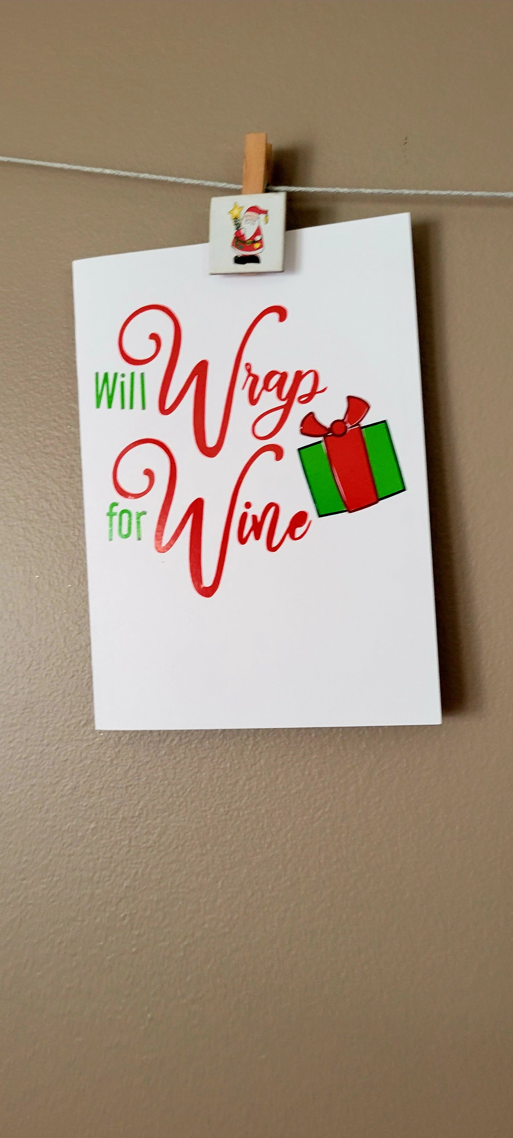 Will Wrap For Wine Cut File