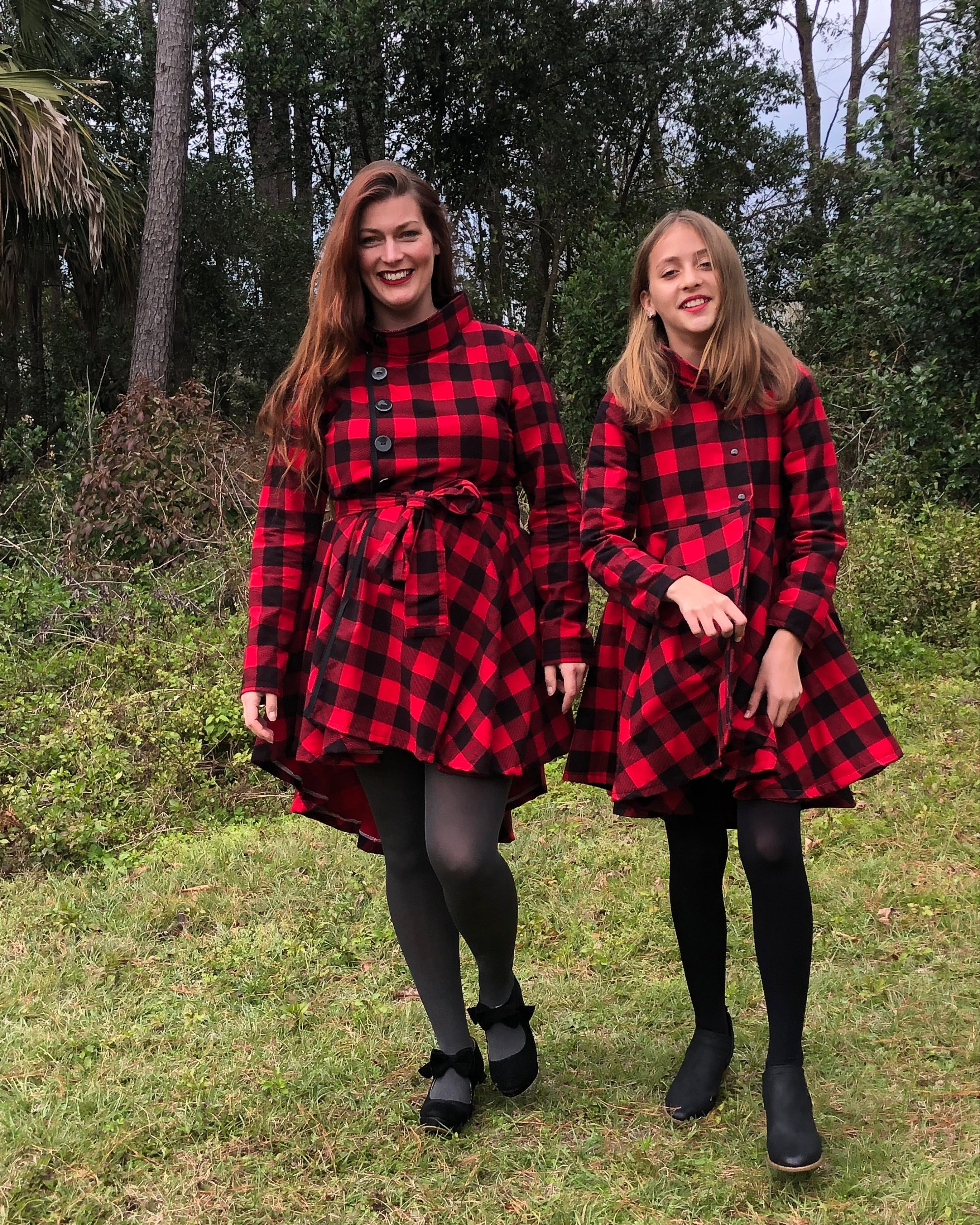 Make matching jackets for you and your daughter with Ellie and Mac's Duchess Jacket sewing pattern bundle. Includes full sew along video tutorial and instant download.