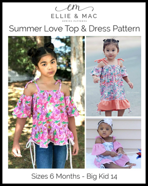 Summer Love Top & Dress Pattern