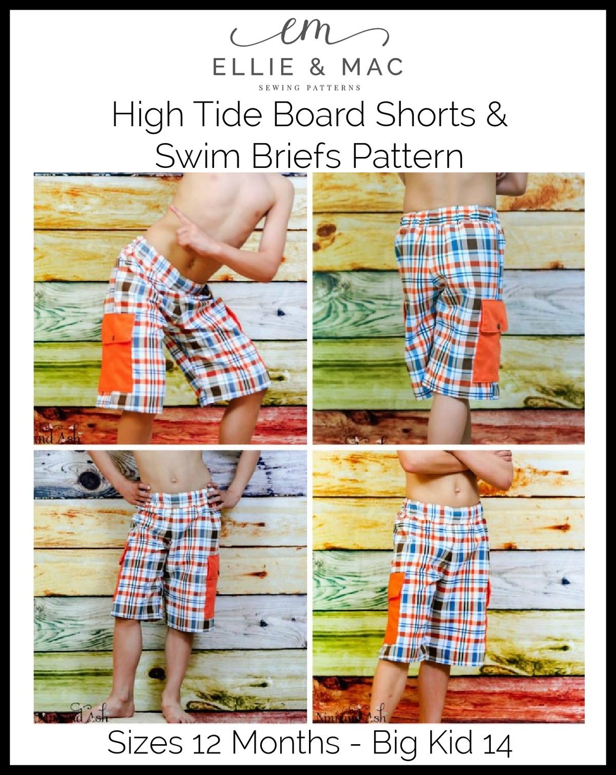 High Tide Boardshorts & Swim Briefs Pattern