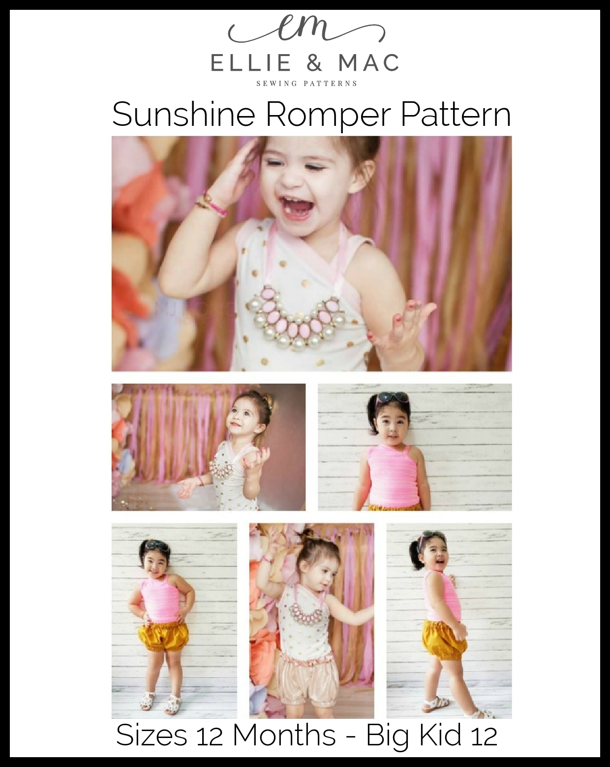 Sunshine Romper Pattern - Clearance Sale