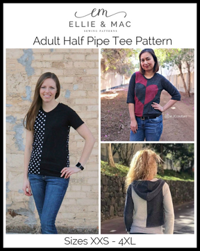 Half Pipe Tee Pattern (adult's) - Clearance Sale