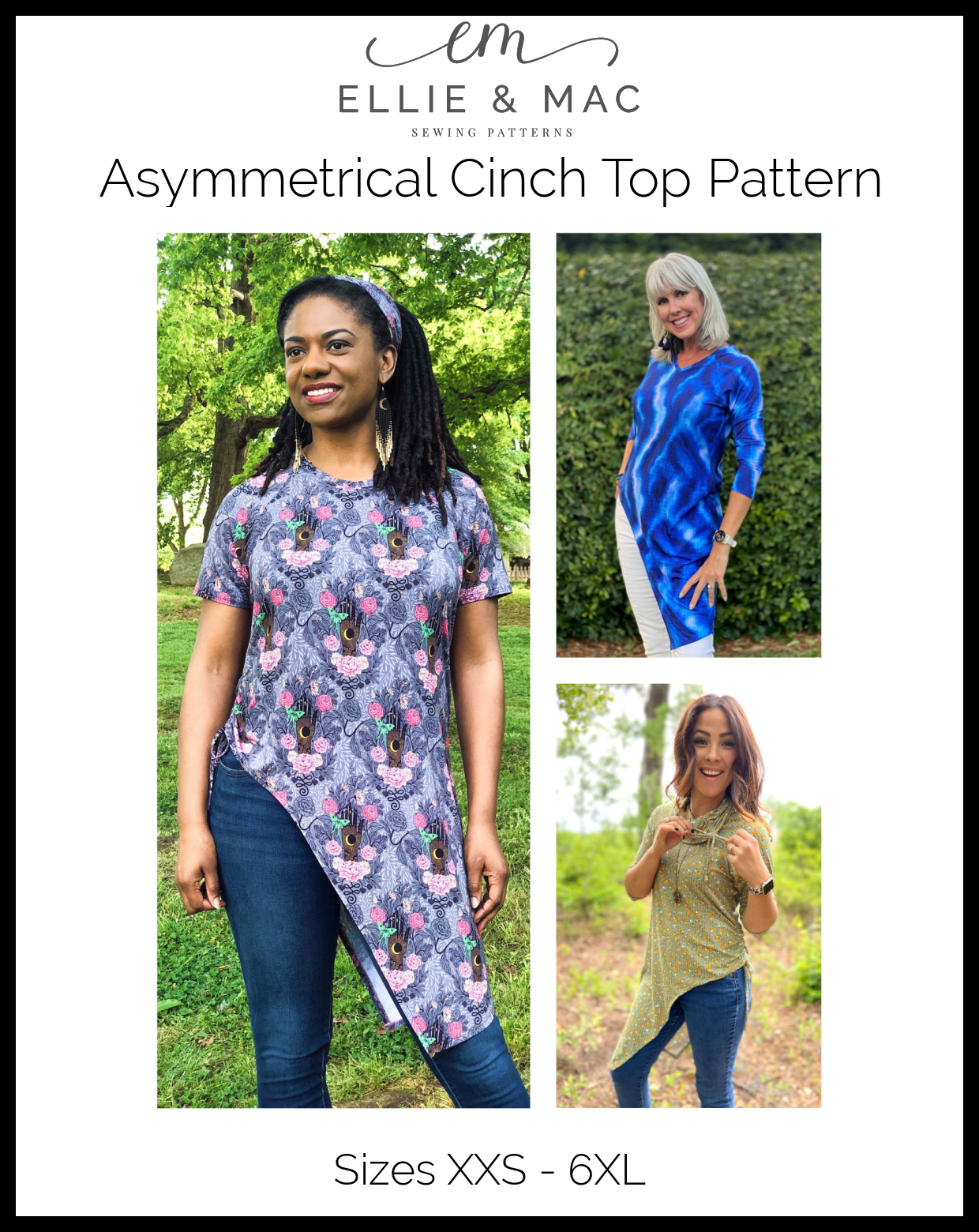 Asymmetrical Cinch Top Pattern