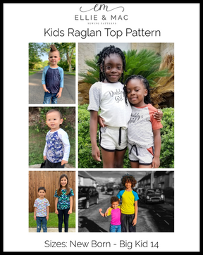 Kids Raglan Top Pattern