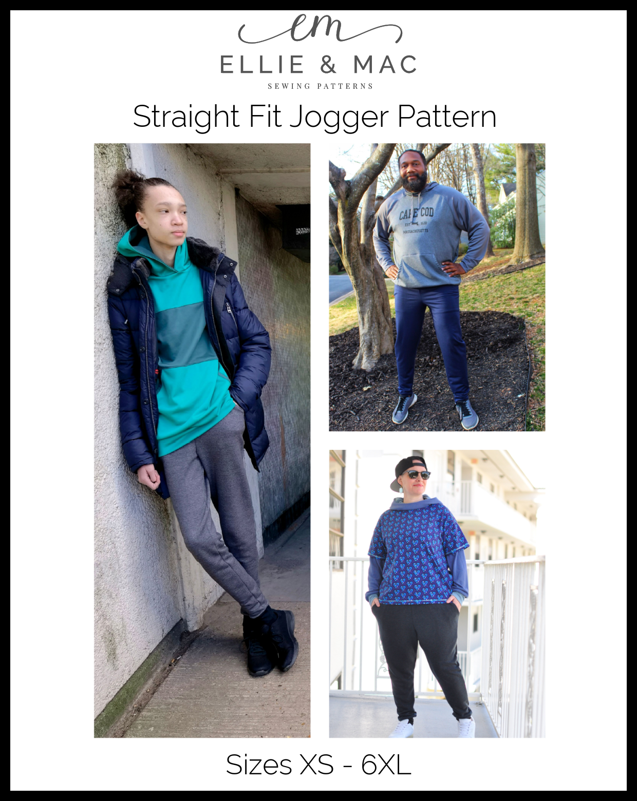 Straight Fit Jogger Pattern
