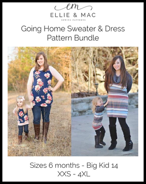 Child & Adult Going Home Sweater Pattern Bundle
