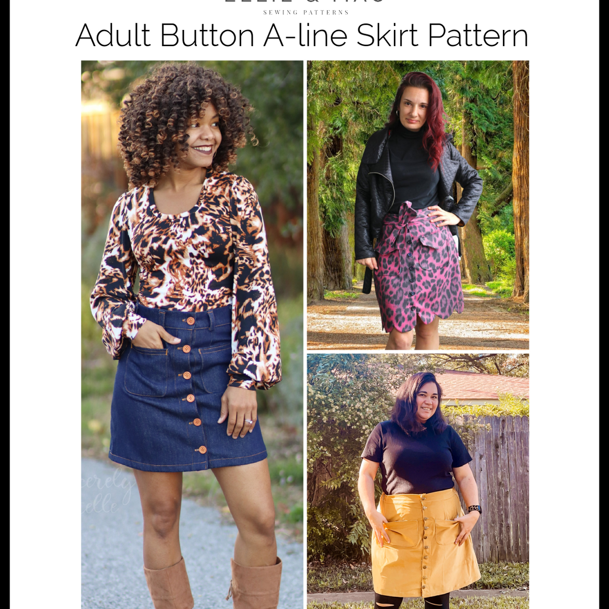 A line top mini skirt sewing