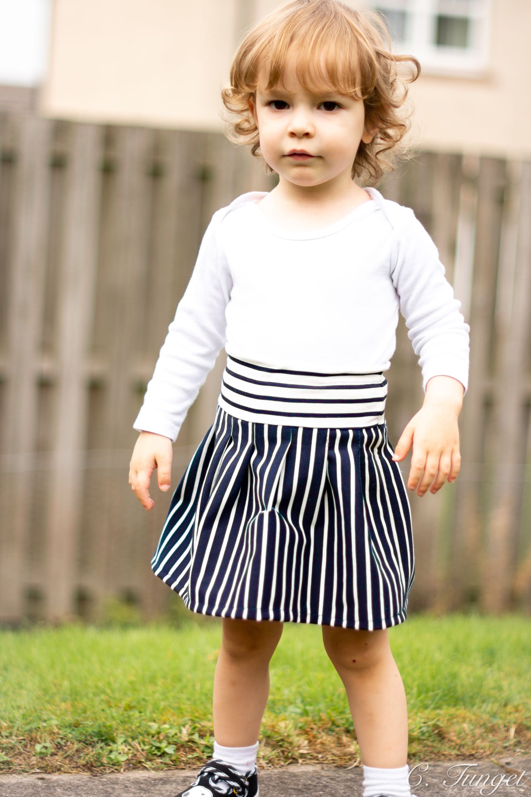 Kids High Waisted Skirt Pattern