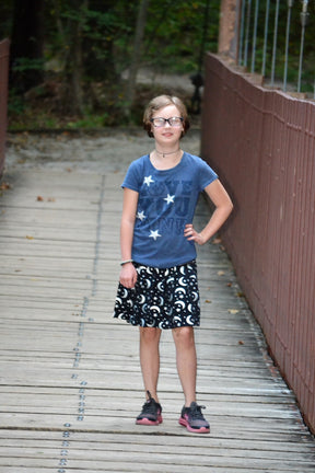 Kids High Waisted Skirt Pattern