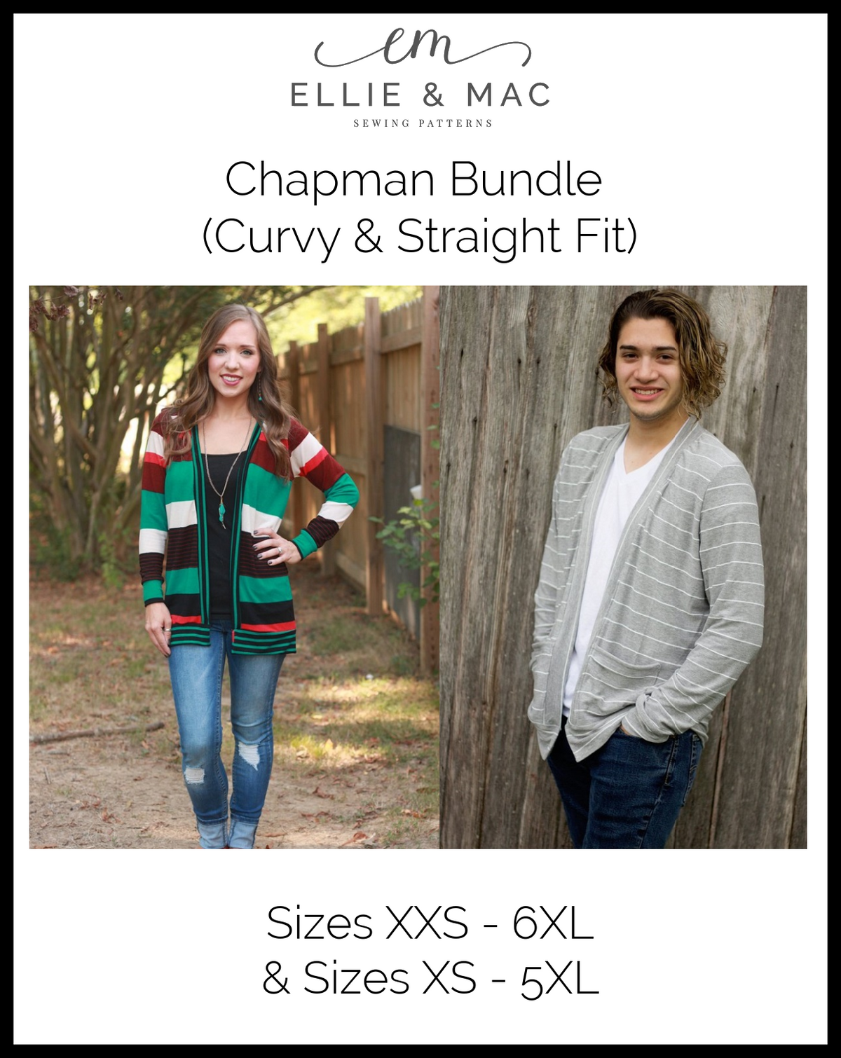 Chapman Cardigan Pattern Bundle (Curvy & Straight Fit)