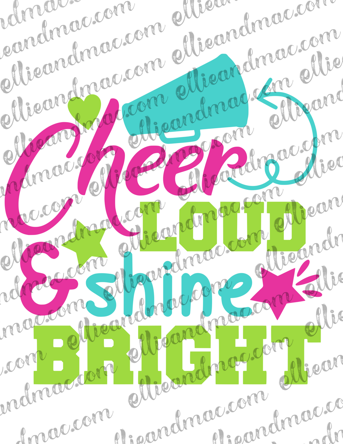 Cheer Loud SVG Cutting File