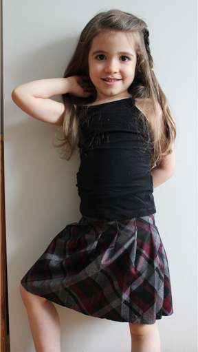 Kids High Waisted Skirt Pattern