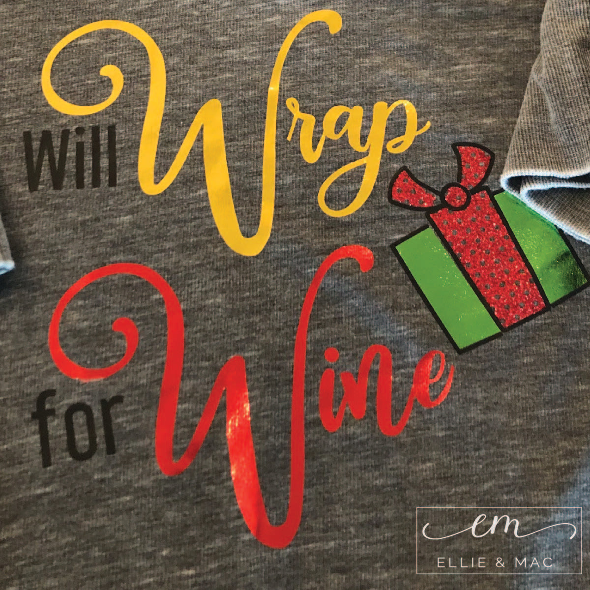 Will Wrap For Wine Cut File