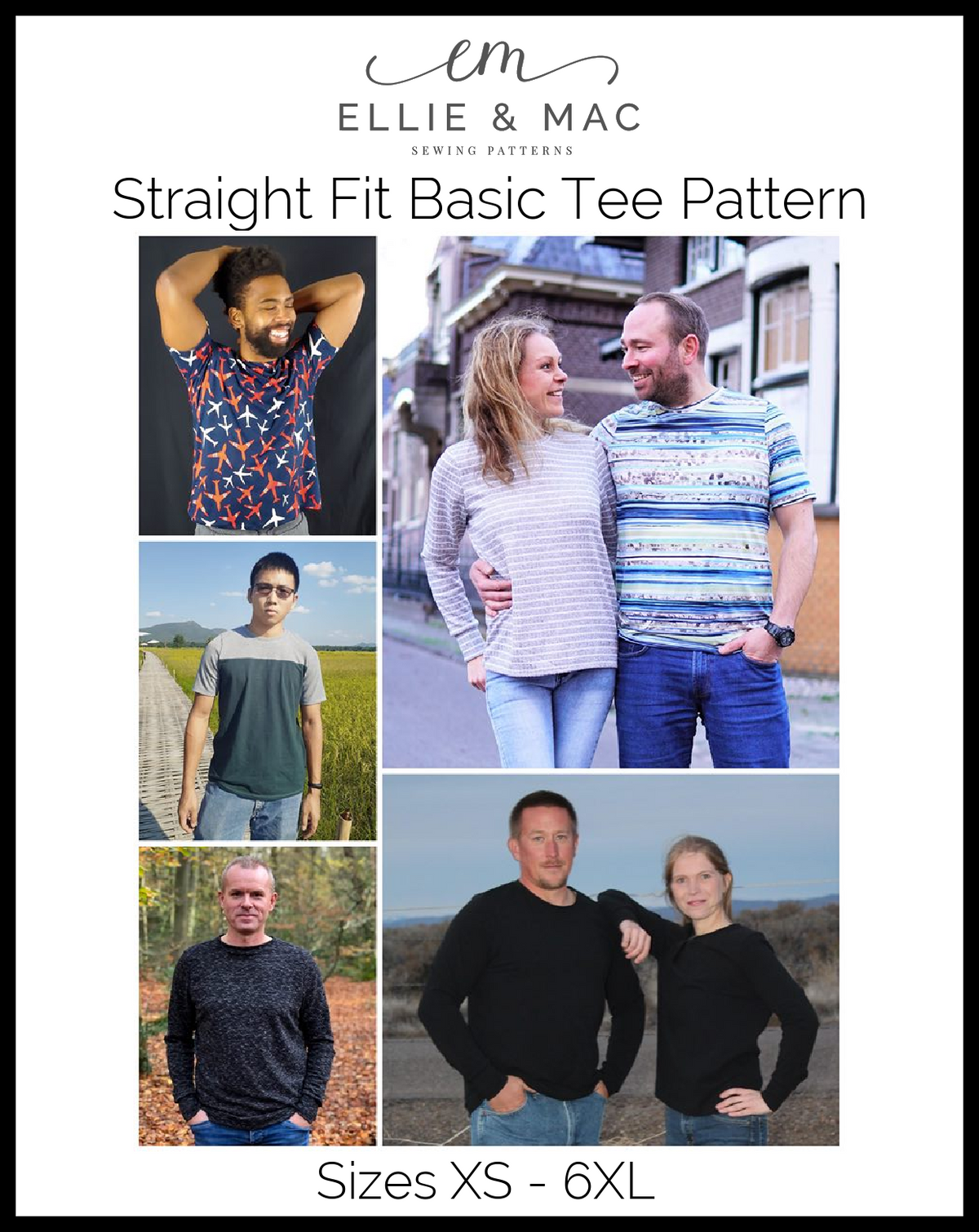 Straight Fit Basic Tee Pattern (Updated)