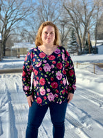 Crossover top pattern styled with jeans for a casual handmade outfit