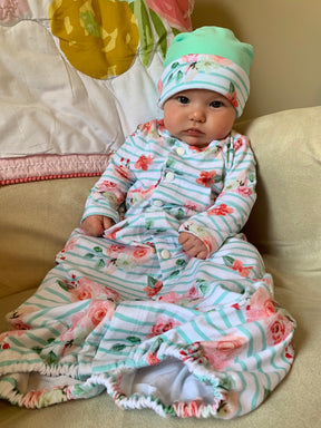 Baby Sleeper Gown & Cap Pattern