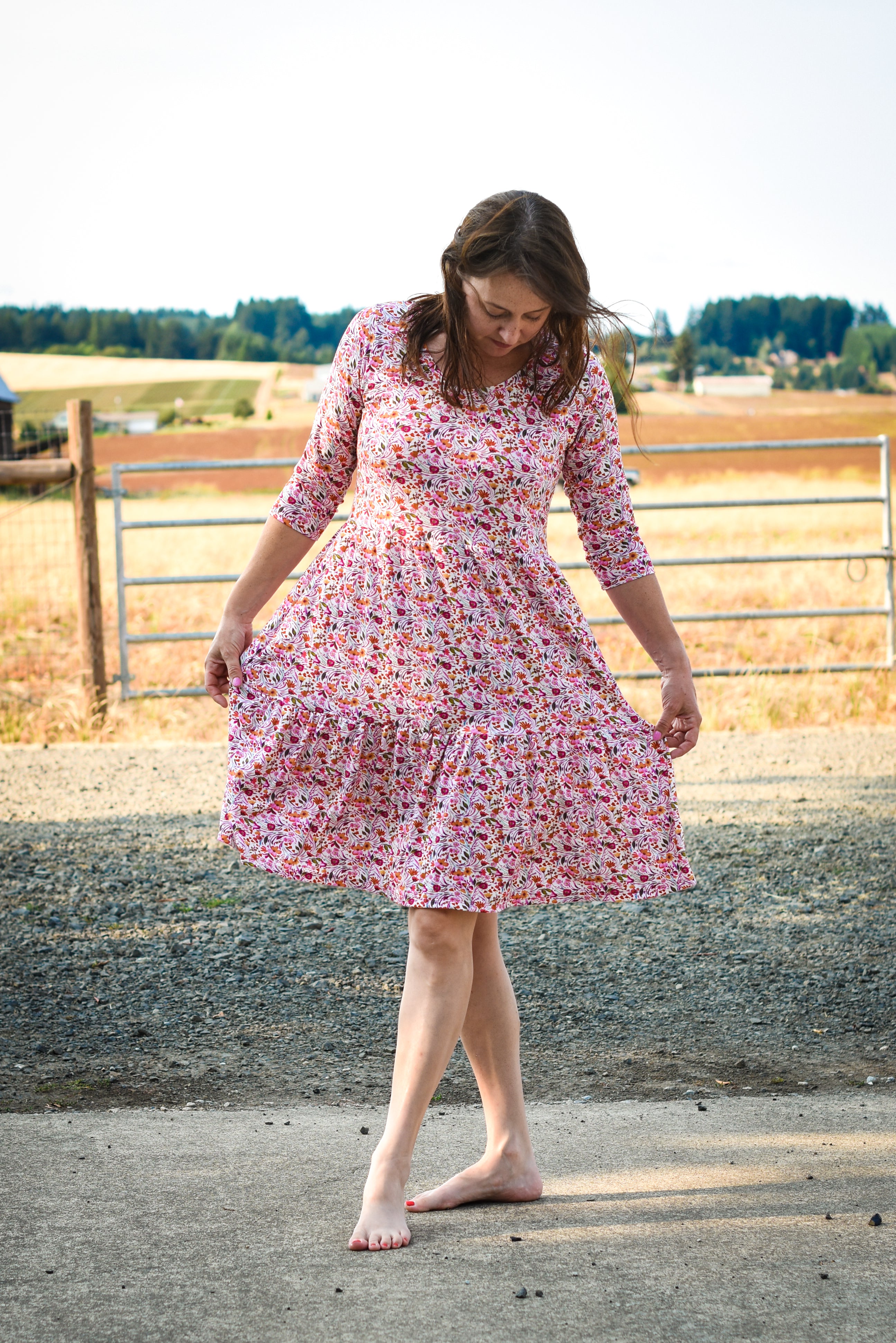 Staycation Tiered Peplum & Dress Pattern