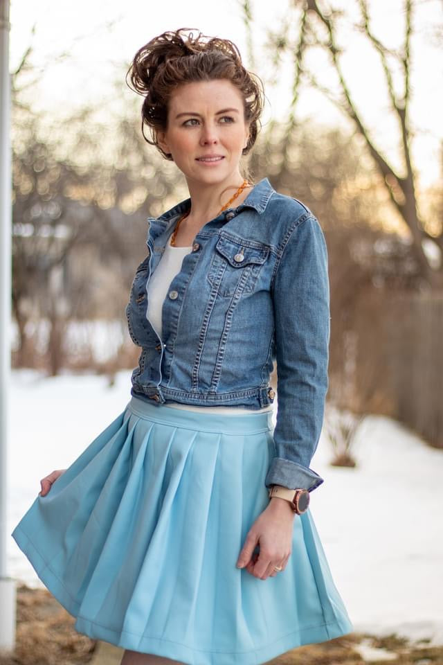 Adult High Waist Pleated Skirt Pattern