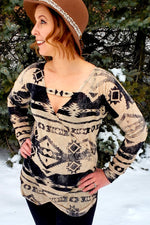 Woman wearing a Faux wrap bodice sewing pattern featuring optional front strap design