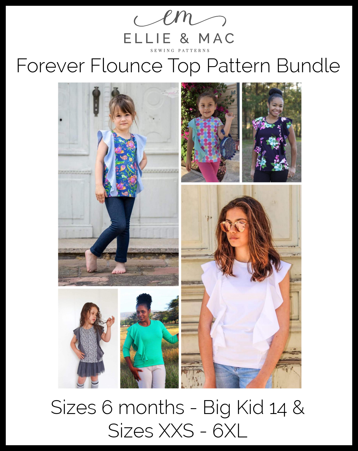 Forever Flounce Top Pattern Bundle