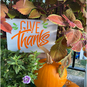 Give Thanks Cut File
