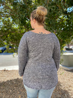 Handmade wrap top pattern styled for business casual or everyday outfits